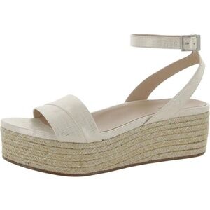 27 Edit Jamari White Brushed Gold Leather  Size 8M